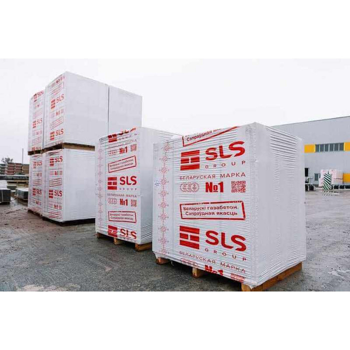 Газобетон Белорусский SLS D600 375х250х625 мм фото 2